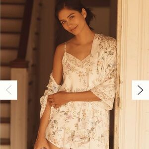Floral Lace Trim 3-piece sleepwear Set by Flora Nikrooz for Anthropologie.